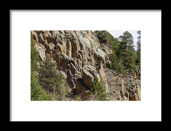 Boulder Canyon Framed Print featuring the photograph Rock Climbers Paradise by James BO Insogna