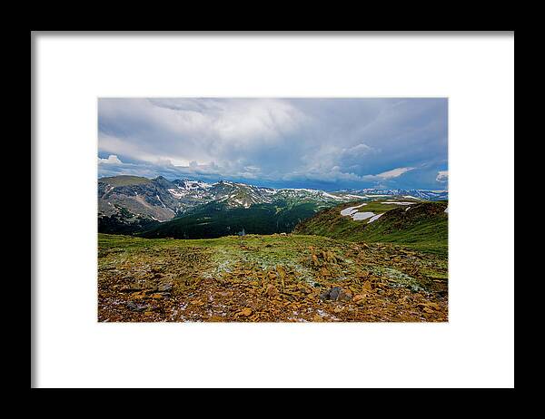Alpine Framed Print featuring the photograph Rock Cut Overlook from Trail Ridge Road, Rocky Mountain National Park, Colorado by Tom Potter