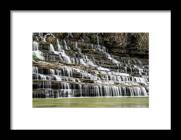 Tranquillity Framed Print featuring the photograph Rock island state park Waterfalls - 1 by Mati Krimerman
