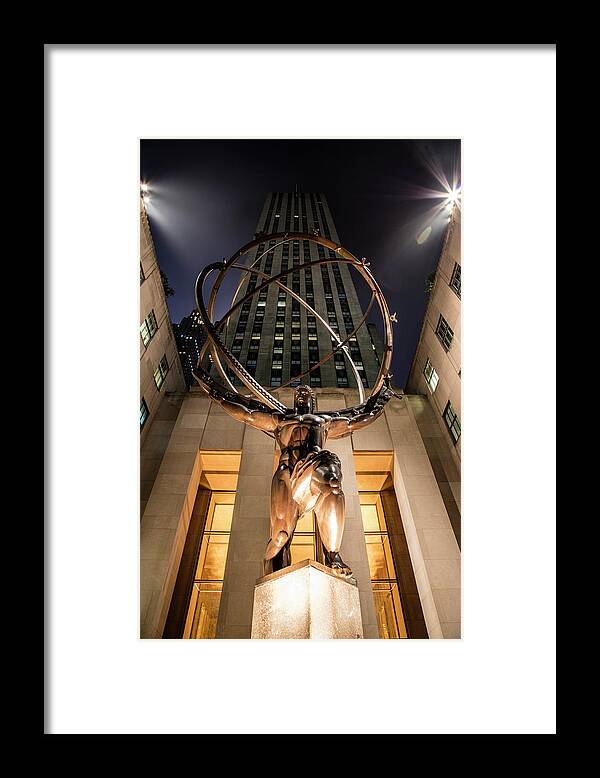 Nyc Framed Print featuring the photograph Rockefeller Center NYC by John McGraw