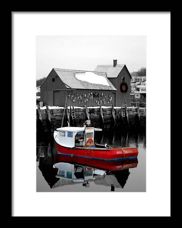 Fine Art. Boats Framed Print featuring the photograph Rockport by Craig Incardone