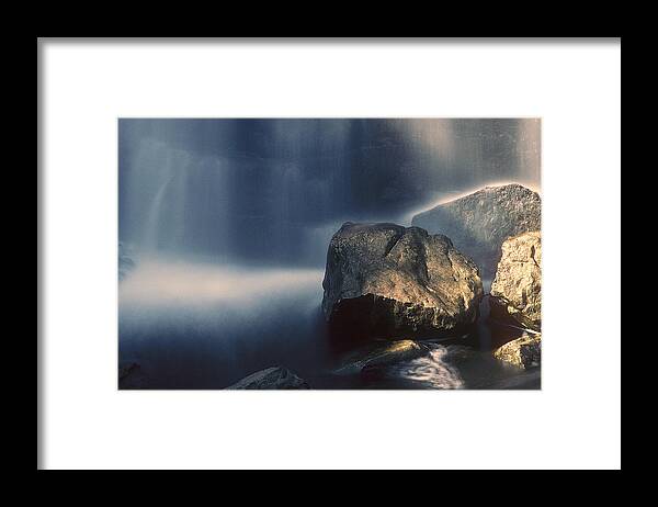 Rocks Framed Print featuring the photograph Rocks and Waterfalls by DArcy Evans