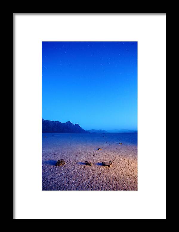 Death Valley Framed Print featuring the photograph Rocks in the Universe by David Andersen