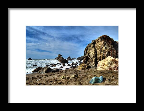 Rocks Framed Print featuring the photograph Rocks On... by Paul Gillham