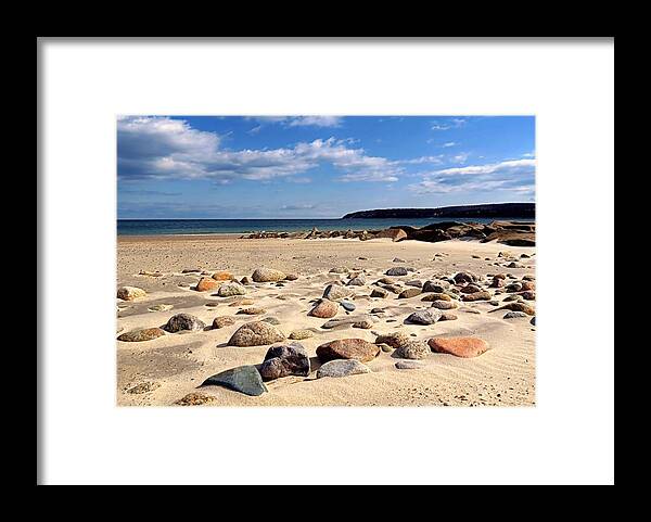 Beach Framed Print featuring the photograph Rocky Beach by Janice Drew