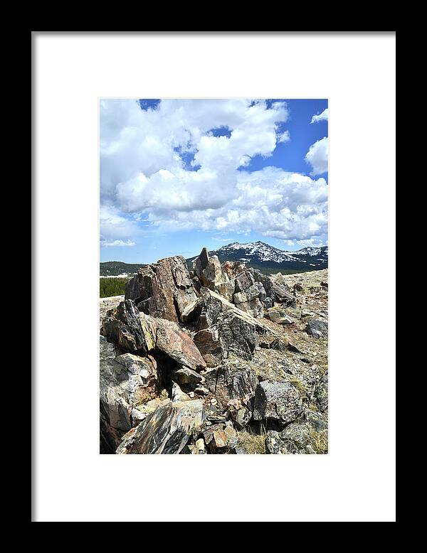 Wyoming Framed Print featuring the photograph Rocky Crest at Big Horn Pass by Ray Mathis