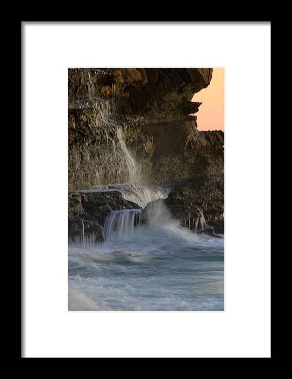 Landscape Framed Print featuring the photograph Rocky Falls by Brad Scott