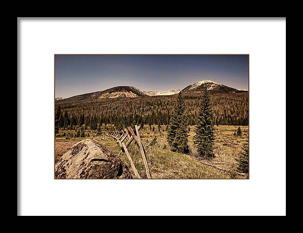 Rocky Mountain Framed Print featuring the photograph Rocky Mountain National Park Vintage by Judy Vincent