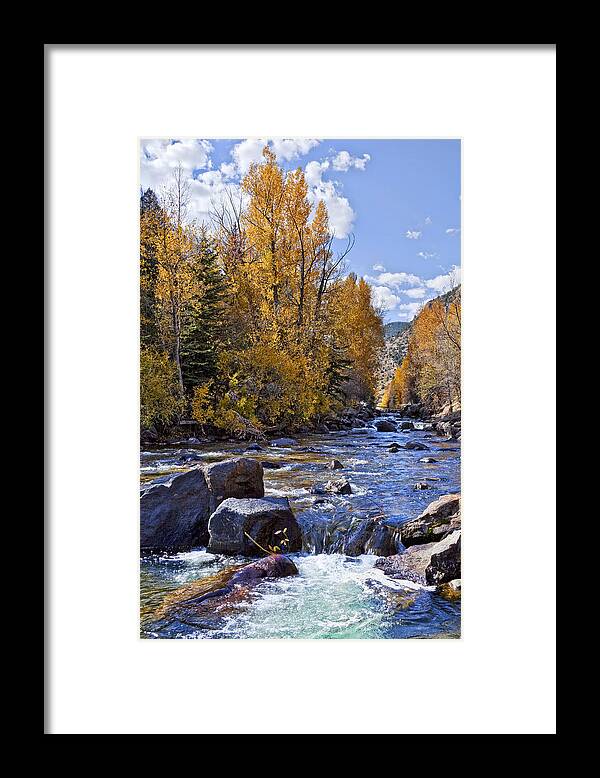 Stream Framed Print featuring the photograph Rocky Mountain Water by Kelley King
