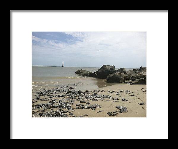 Rocks Framed Print featuring the photograph Rocky by Natalie Claire Bradley