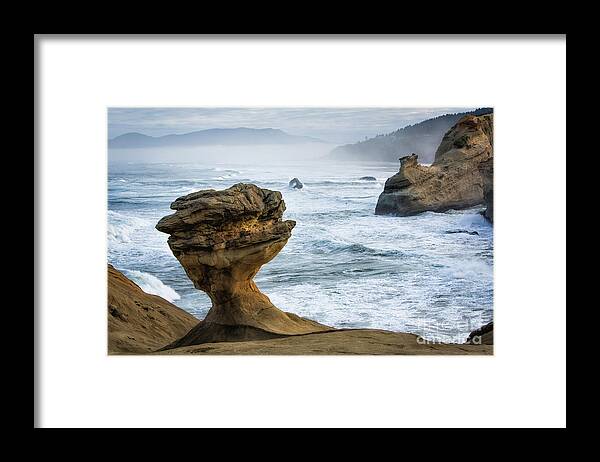  Oregon Framed Print featuring the photograph Rocky Oregon Coast 8 by Timothy Hacker