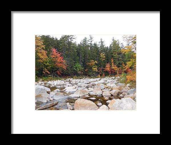 Swift River Framed Print featuring the photograph Rocky Swift River by Catherine Gagne