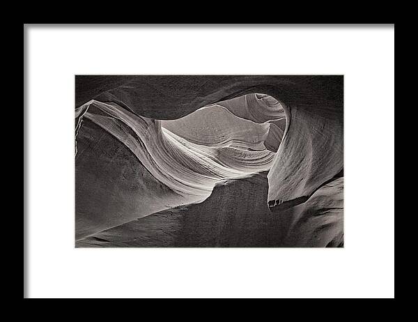 Antelope Canyon Framed Print featuring the photograph Rocky Swirls Tnt by Theo O'Connor