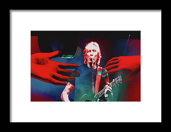 Roger Waters Framed Print featuring the photograph Roger Waters Tour 2017 - Wish You Were Here II by Tanya Filichkin