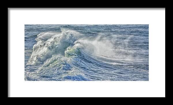 Ocean Framed Print featuring the photograph Rollin in by Bill Posner