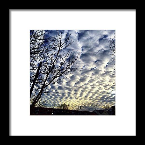 Clouds Framed Print featuring the photograph Rolling clouds by Sumoflam Photography