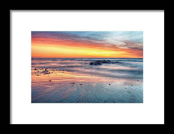 Beach Framed Print featuring the photograph Rolling Tides by Nicole Swanger
