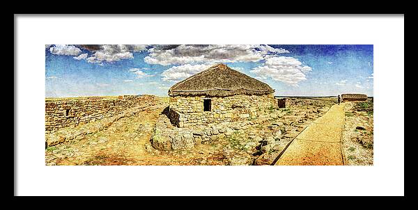Roman Framed Print featuring the photograph Roman and Celtic houses in Numantia by Weston Westmoreland