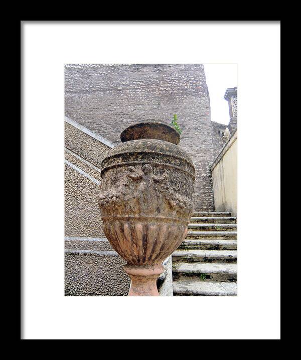 Vase Framed Print featuring the photograph Roman Vase by Mindy Newman