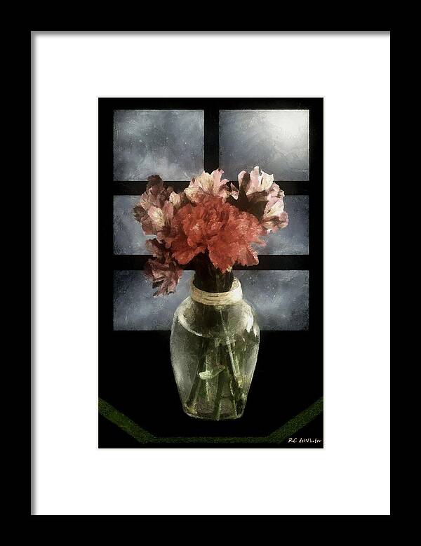 Still Life Framed Print featuring the painting Romance in Danish Modern by RC DeWinter