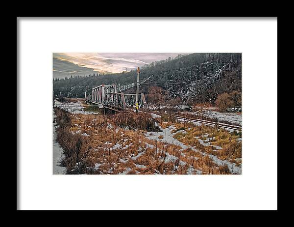 Rail Framed Print featuring the photograph Romania Rail Bridge by Adam Rainoff