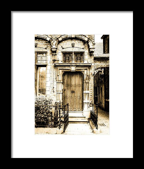 Doors Of The World Series By Lexa Harpell Framed Print featuring the photograph Romantic Bruges by Lexa Harpell