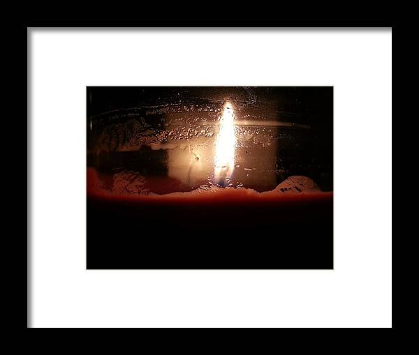 Candle Framed Print featuring the photograph Romantic Candle by Robert Knight