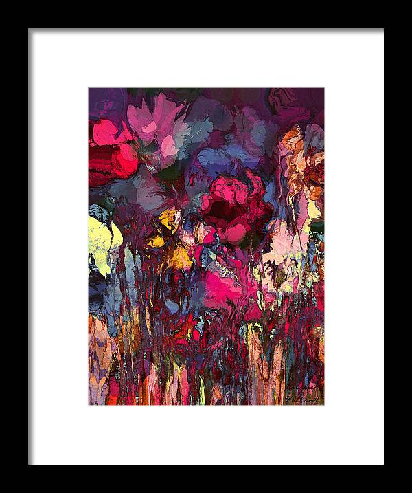 Flowers Framed Print featuring the painting Romantic Garden by Natalie Holland
