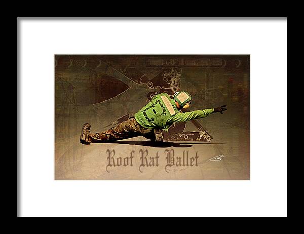 War Framed Print featuring the digital art Roof Rat Ballet by Peter Van Stigt