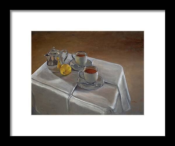 Acrylic Framed Print featuring the painting Rooibos For Two by Christopher Reid