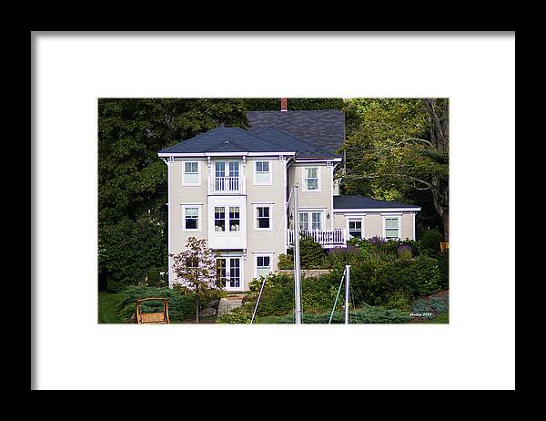 Lighthouse Framed Print featuring the photograph Room with a View Camden Me by Dick Botkin
