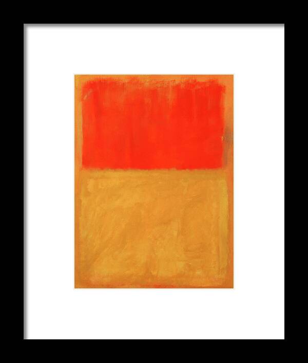 Untitled Framed Print featuring the photograph Rothko's Orange And Tan by Cora Wandel