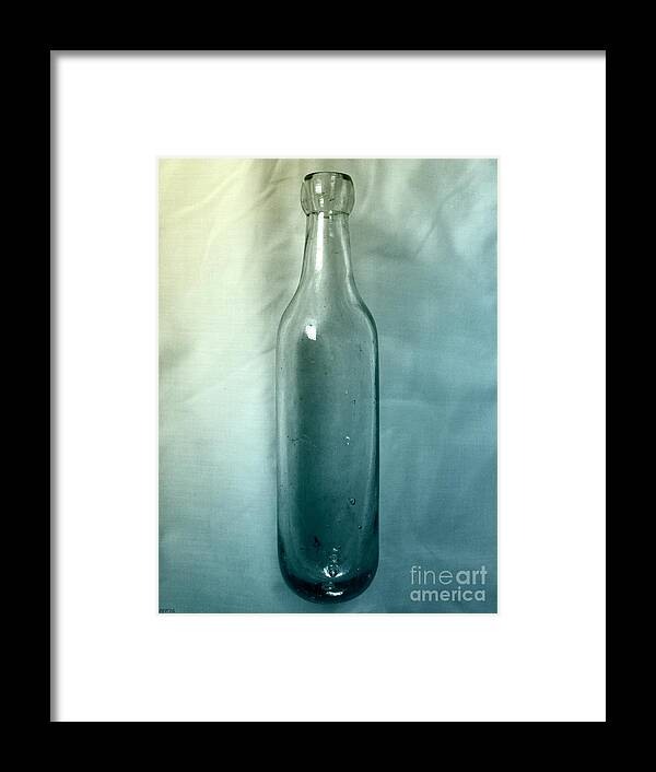 Vintage Bottle Framed Print featuring the photograph Round Bottom Bottle by Phil Perkins