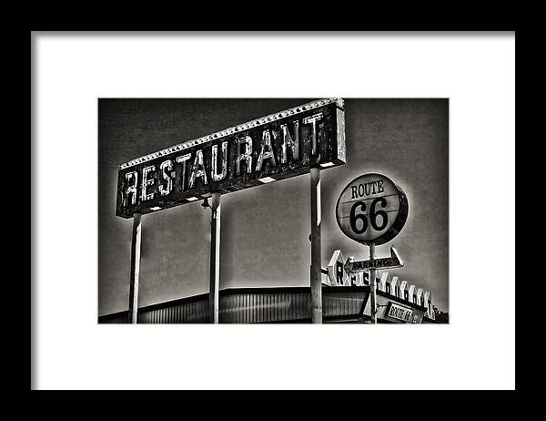 Georgia Artist Framed Print featuring the photograph Route 66 Restaurant by Patricia Montgomery