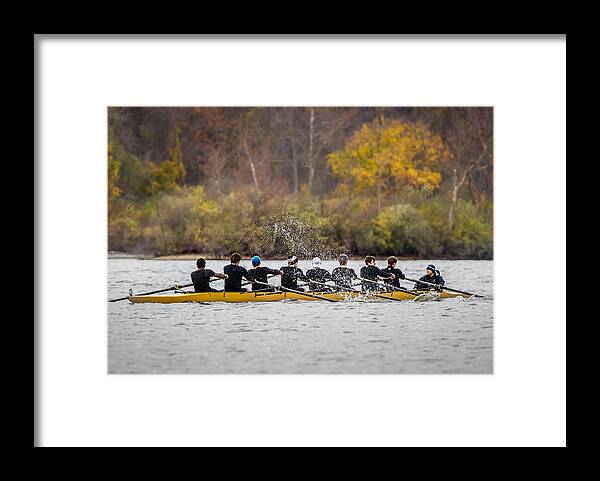 Boat Framed Print featuring the photograph Rowing Regatta by Ron Pate