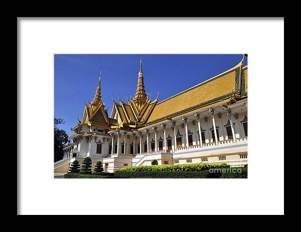 Royal Palace Framed Print featuring the photograph Roy Palace Cambodia 04 by Andrew Dinh