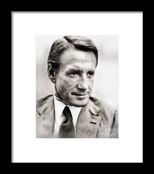Hollywood Framed Print featuring the painting Roy Scheider, Actor by Esoterica Art Agency