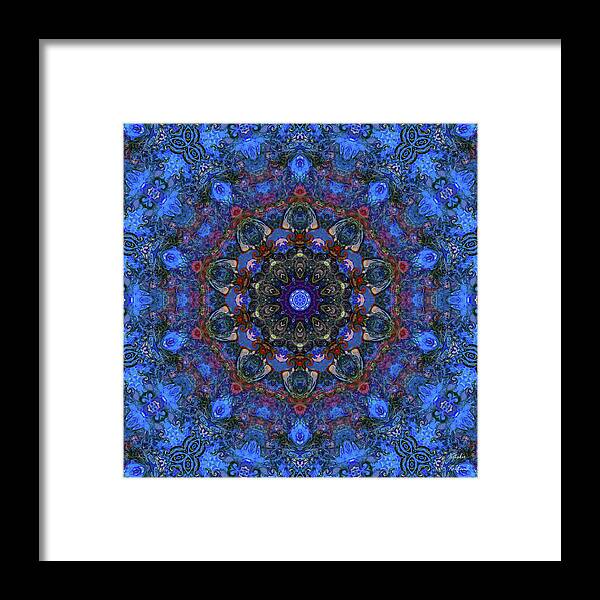 Royal Blue Framed Print featuring the mixed media Royal Blue by Natalie Holland