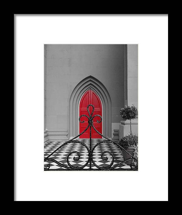Charleston Framed Print featuring the photograph Royal Door by FineArtRoyal Joshua Mimbs
