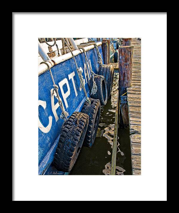 Boat Framed Print featuring the photograph Rubber Bumpers by Christopher Holmes