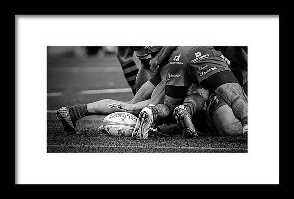 Rugby Framed Print featuring the photograph Rugby by Cesar March