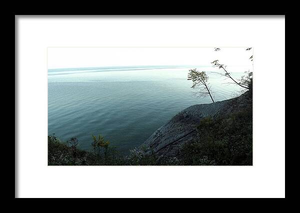 Lake Erie Framed Print featuring the photograph Rugged Coastline by Joyce Wasser