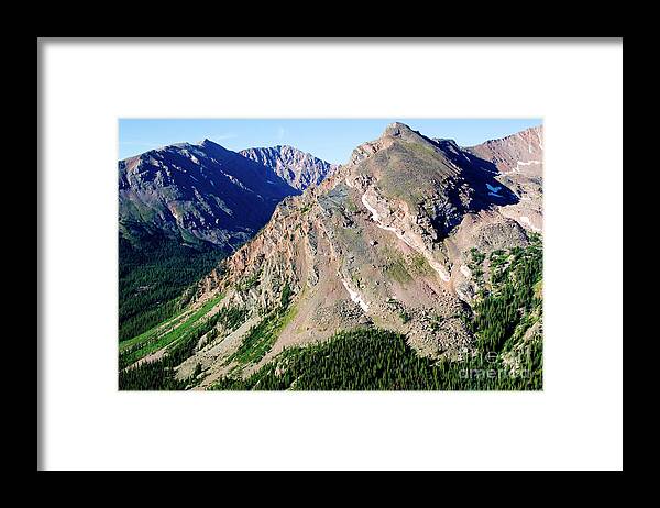 Mount Massive Framed Print featuring the photograph Rugged Scenery on Mount Massive Summit by Steven Krull