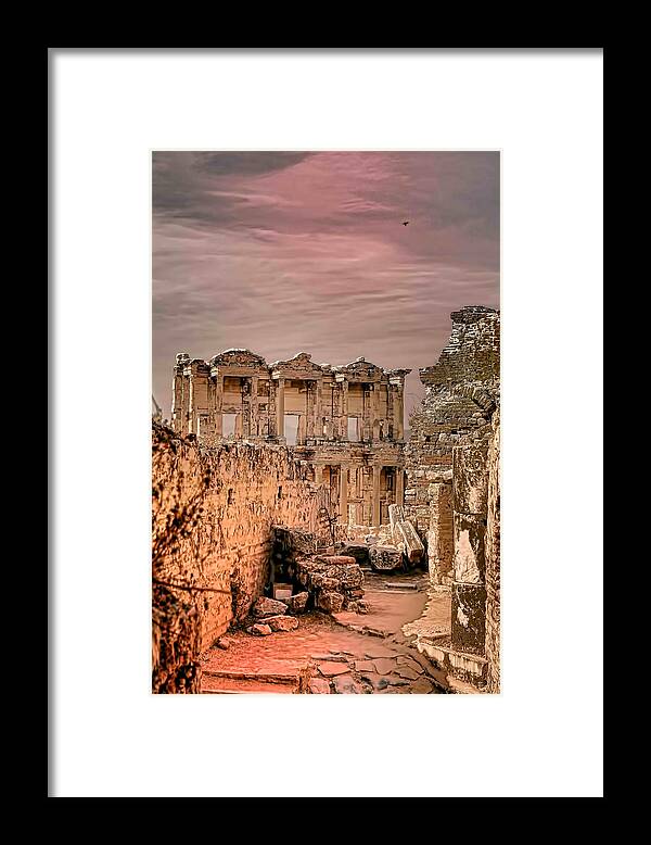 Europe Framed Print featuring the photograph Ruins of Ephesus by Tom Prendergast