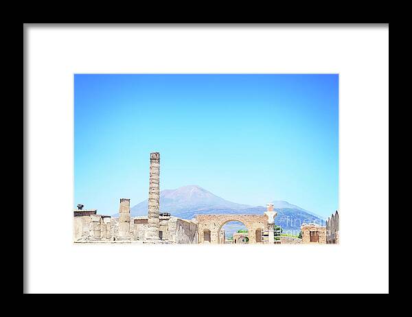 Pompeii Framed Print featuring the photograph Ruins of Pompeii by Anastasy Yarmolovich