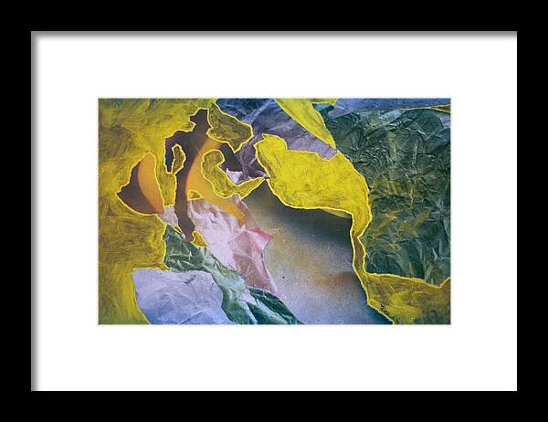 Man Framed Print featuring the mixed media Running TO The Light by Roy Woods