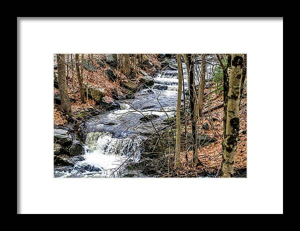 Waterfall Framed Print featuring the photograph Running Waterfall by Artsy Gypsy
