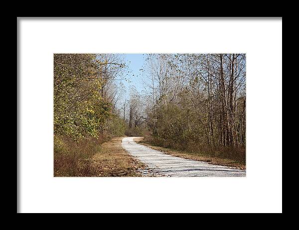 Photo Framed Print featuring the photograph Rural Road by Kathryn Cornett