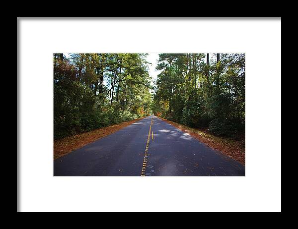 Road Framed Print featuring the photograph Rural Road by Cynthia Guinn