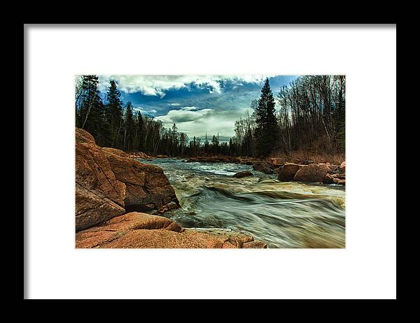 Mckenzie Framed Print featuring the photograph Rushing by Jakub Sisak